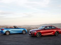 De nieuwe BMW 2 Serie Coupé en Cabriolet, tentoongesteld op AutoRAI.