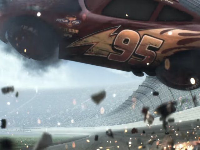 Lightning McQueen HD wallpapers uit de officiële trailer van Cars 3.