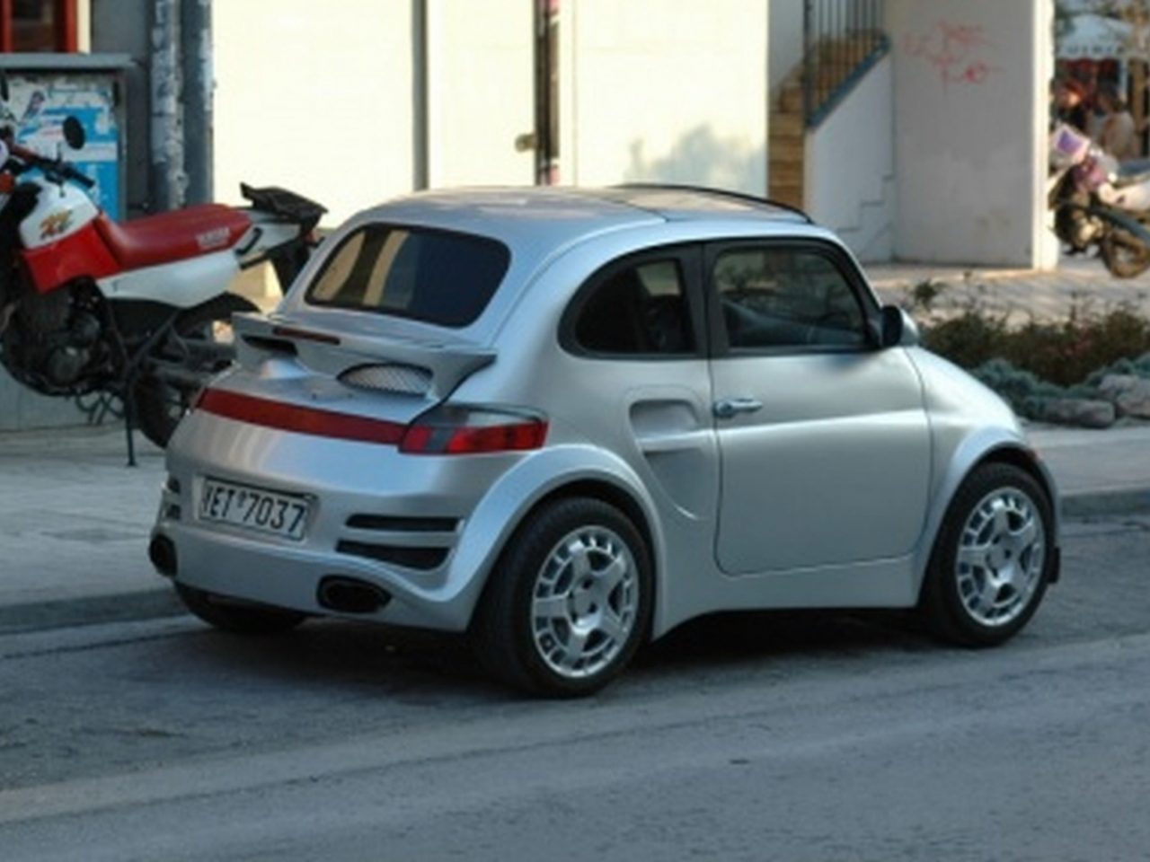 Fiat 500 Porsche 996 body kit