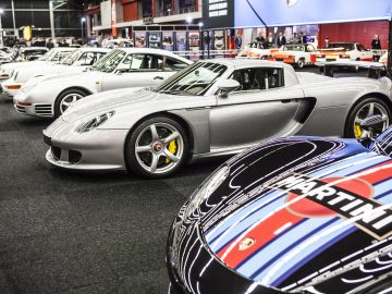 Porsche 911's te zien op de International Amsterdam Motor Show 2018.