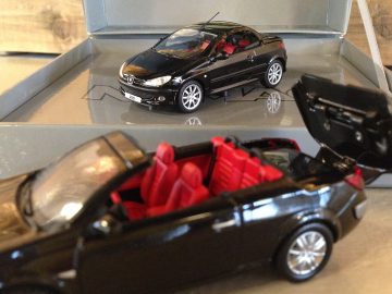 AutoRAI in Miniatuur: Renault Mégane CC en Peugeot 206 CC