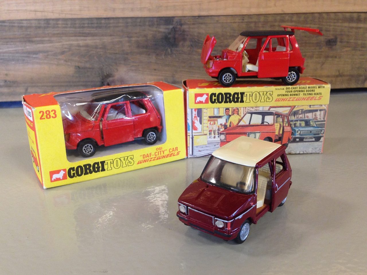 Modèle Réduit Corgi Toys - Camion DAF City Car - Référence 283 - Avec Sa Boîte D'origine - Occasion, Pièce De Collection
