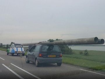 eend redt lantaarnpaalboef