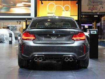 De BMW M4 is te zien op de Autosalon 2018 in Brussel.