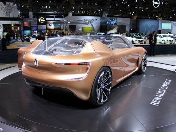 De conceptauto van Renault is te zien op de Autosalon 2018 in Brussel.