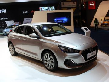 De Hyundai Accent is te zien op de Autosalon 2018 in Brussel.