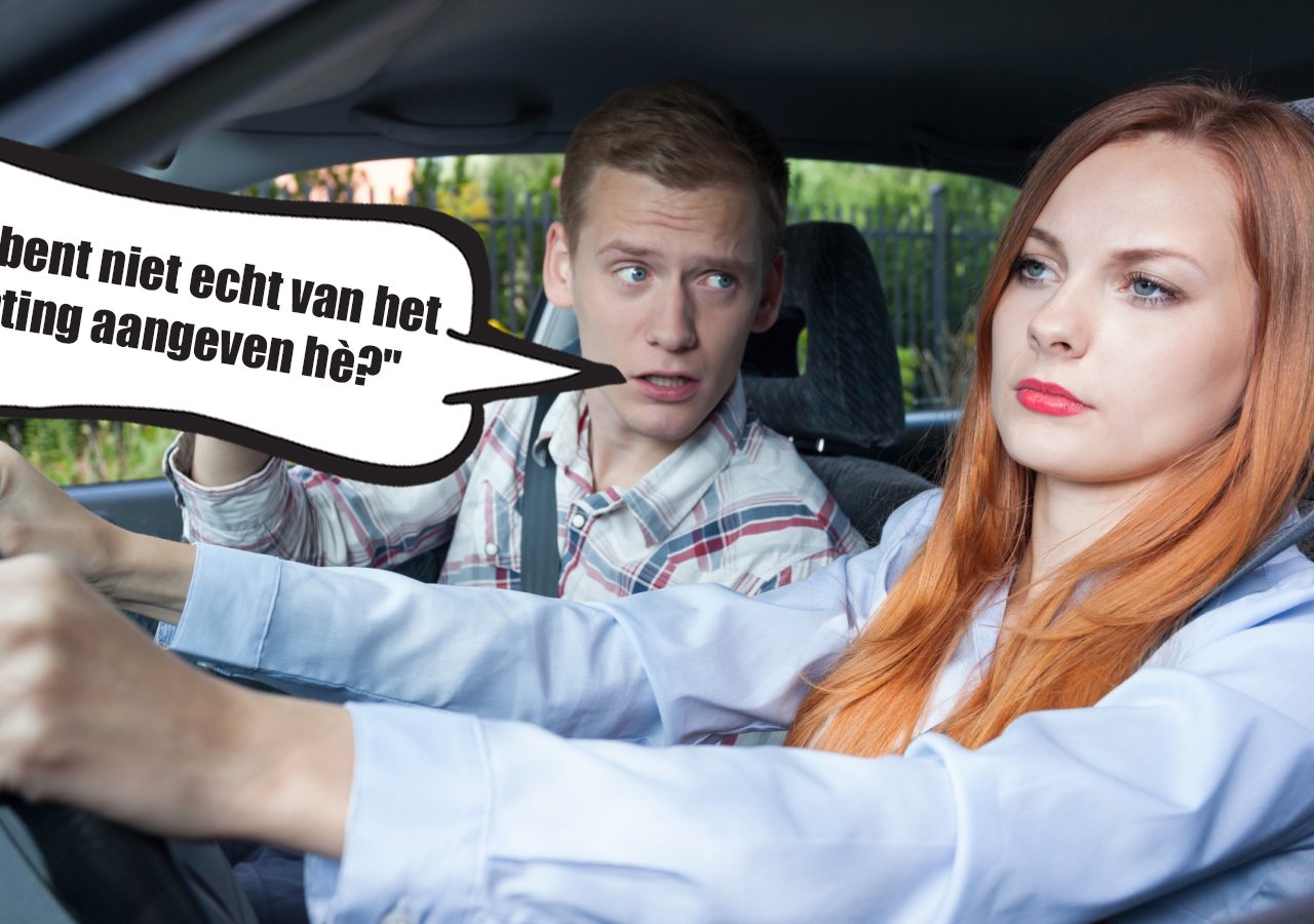 Irritante opmerkingen in de auto