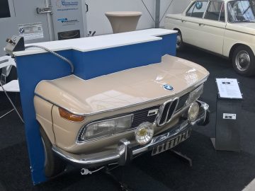 Een BMW-auto is te zien op de autoshow Wheels in the West 2017.