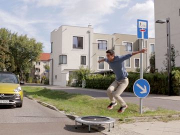 Sporty: The Opel ADAM ROCKS and Zach King show their sporty side in the clips