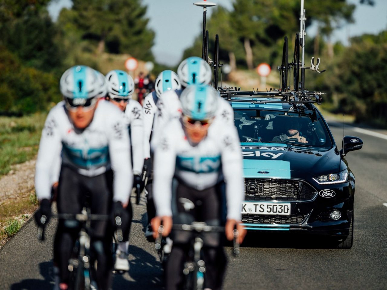Team Sky en Ford