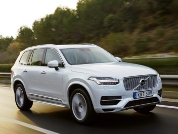The new Volvo XC90 T8 Twin Engine petrol plug-in hybrid driven in Tarragona, Spain