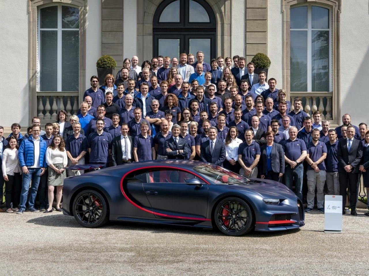 Bugatti Chiron number 100