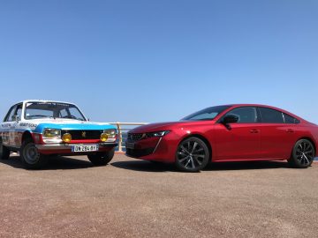 Peugeot 508 ontmoet Peugeot 504