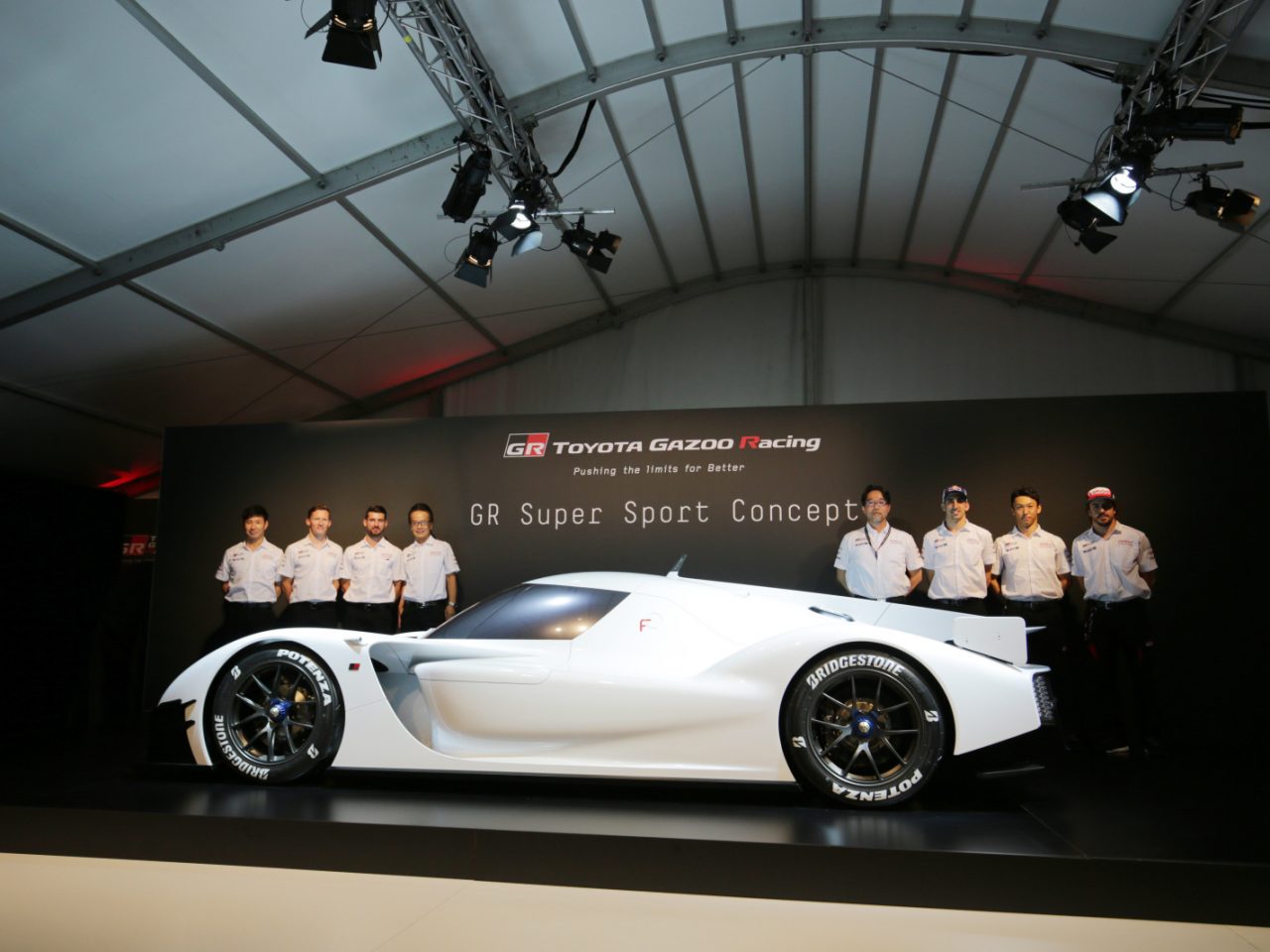 Drivers with GR Supersport Concept TOYOTA GAZOO Racing. Le Mans 24 Hours Race, 11th to 17th June 2018 Circuit de la Sarthe, Le Mans, France.