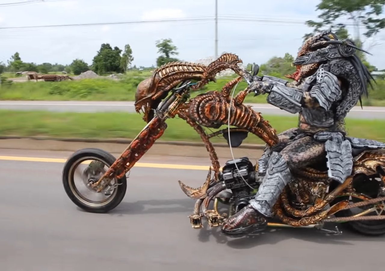 gezellige motorfiets