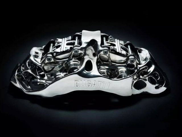 Bugatti 3D printed titanium brake calliper