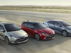 De Toyota Corolla uit 2019, Toyota Corolla Hybrid en Toyota Corolla.