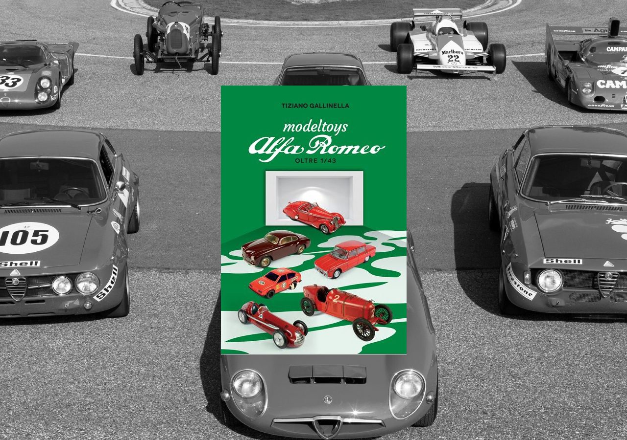 Een groep Alfa Romeo-auto's geparkeerd op een parkeerplaats.