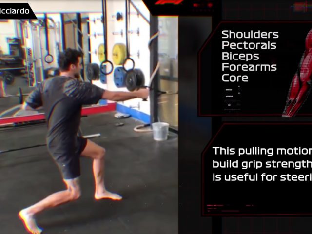 Formule 1-coureur training