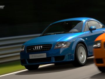 Audi TT versus Audi TT versus Audi TT versus Audi Gran Turismo.