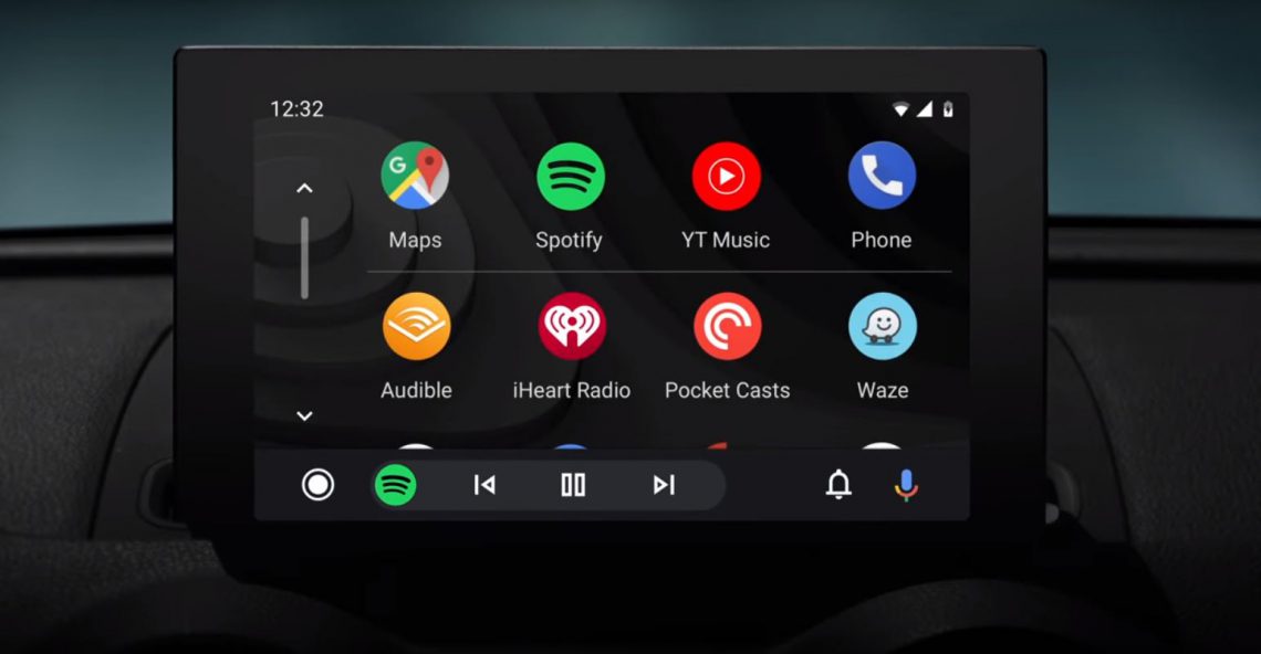 Android Auto - donker thema