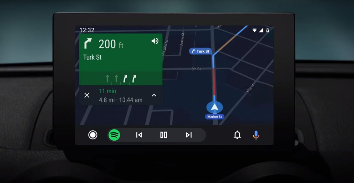 Android Auto - nieuwe navigatiebalk