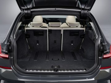 De kofferbak van een BMW-auto.
