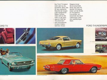 Ford Mustang-brochure uit 1967.