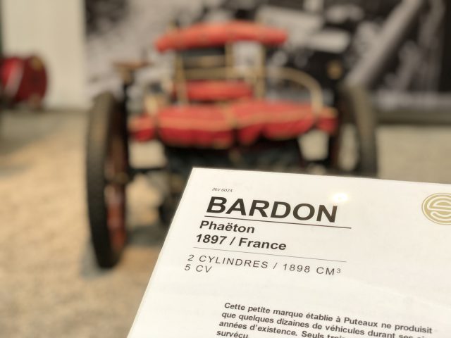 Cité de l'Automobile Bardon Phantom 1889 Frankrijk.
