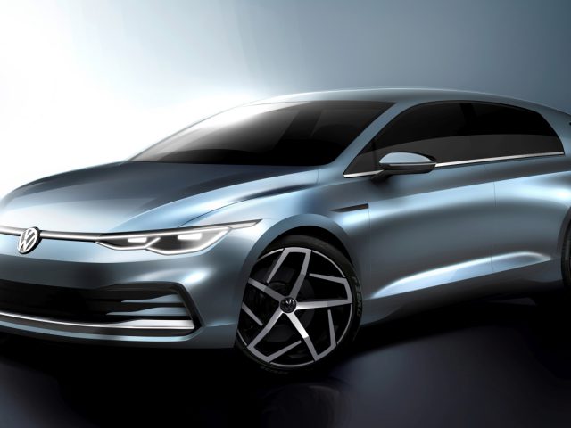 Op deze weergave wordt het Volkswagen Golf GTI-concept weergegeven.