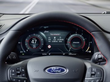 Het dashboard van de Ford Puma ST 2020.