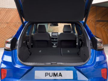 De kofferbak van een Ford Puma.