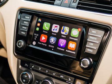 Apple CarPlay in een Volkswagen Passat.