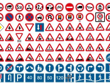 Verkeersveiligheid verkeersborden vector | prijs 1 tegoed USD $1.