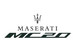 Logo van Maserati MC20-auto.