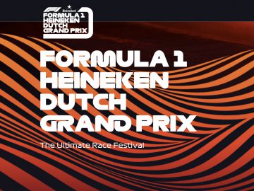 Promotieafbeelding voor de Formule 1 Heineken Dutch Grand Prix op Zandvoort, waarin deze wordt benadrukt als het ultieme racefestival.