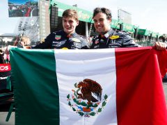 Verstappen en Perez vieren overwinning Mexico GP