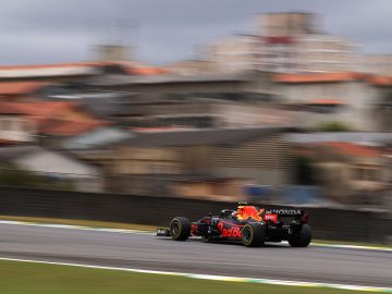 SAO PAULO, BRAZIL - NOVEMBER 12: Sergio Perez of Mexico driving the (11) Red Bul ...