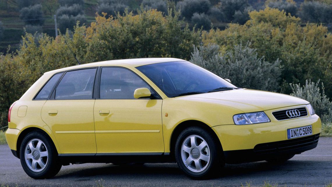 De eerste generatie Audi A3, nog niet als S Line.