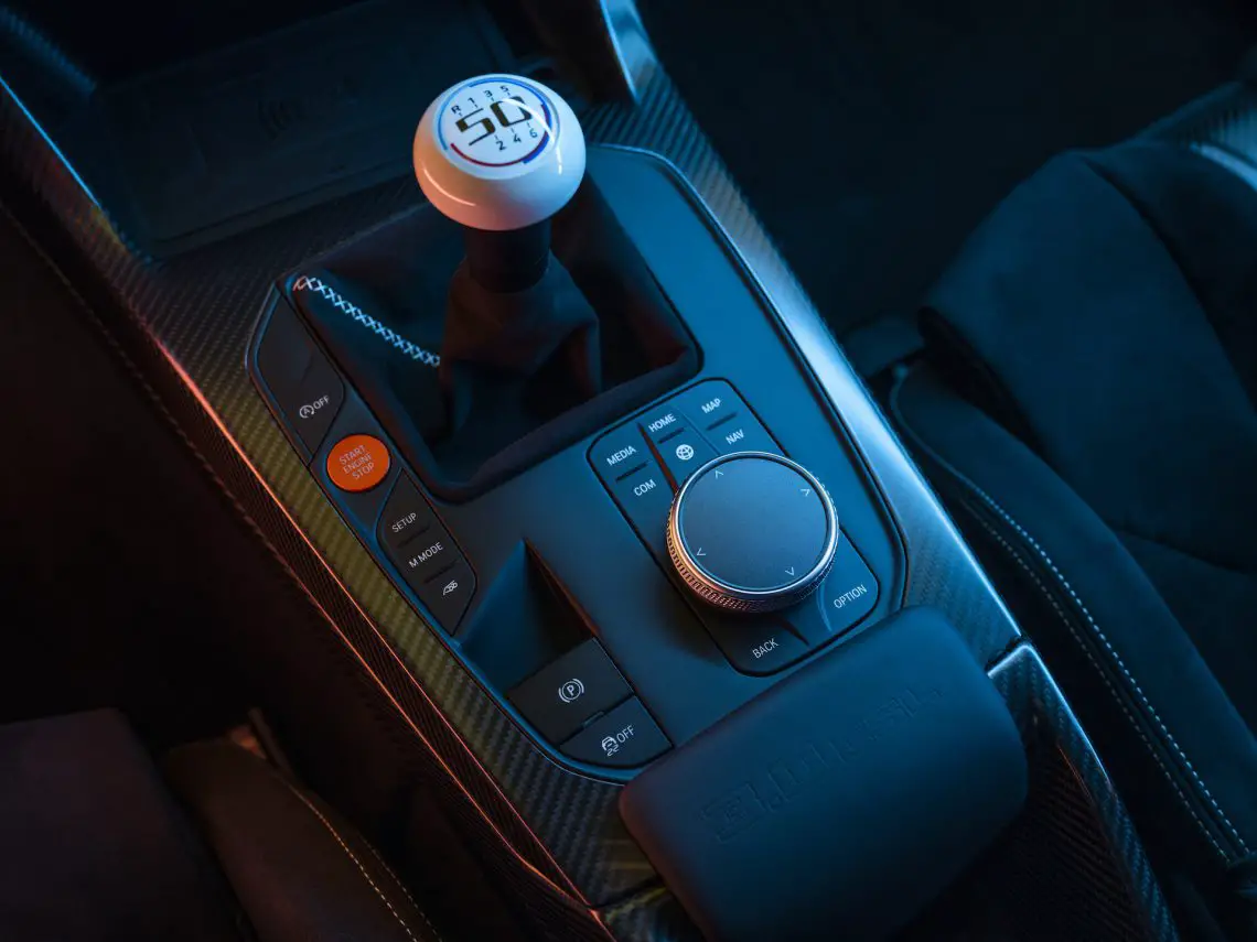 White shift knob of BMW 3.0 CSL