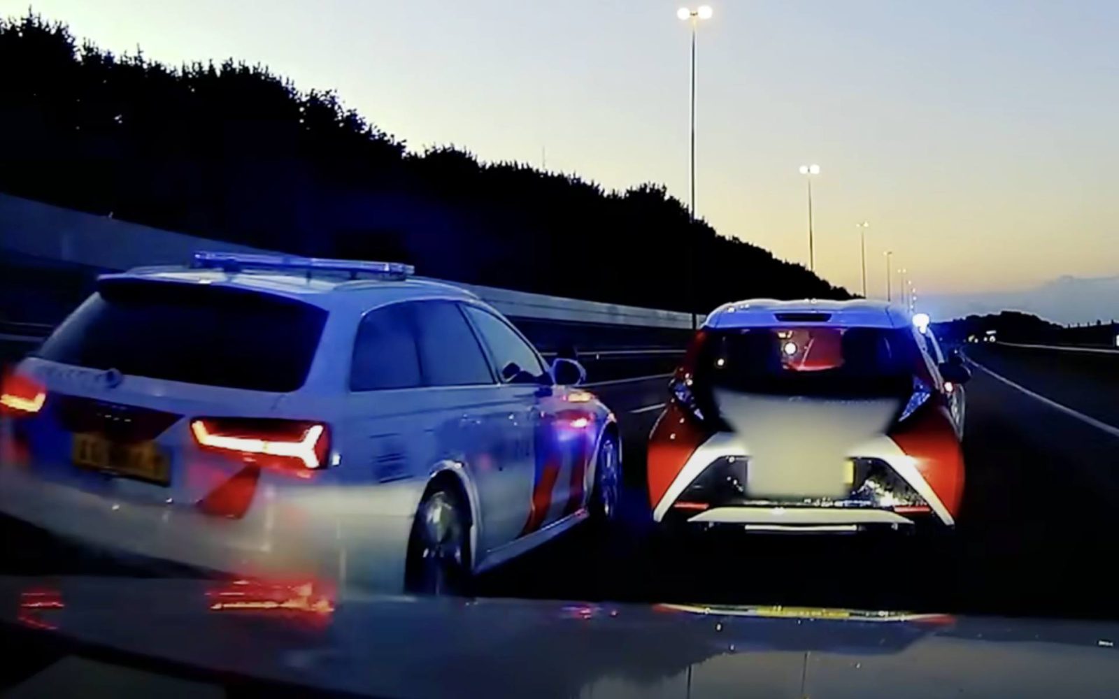 Politie-achtervolging Toyota Aygo
