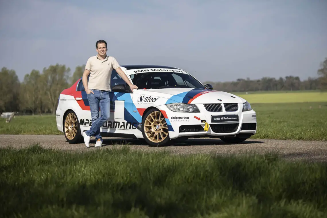 Mathijs and his BMW 325i track car