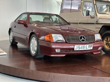 De Mercedes-Benz 500 SL van Prinses Diana