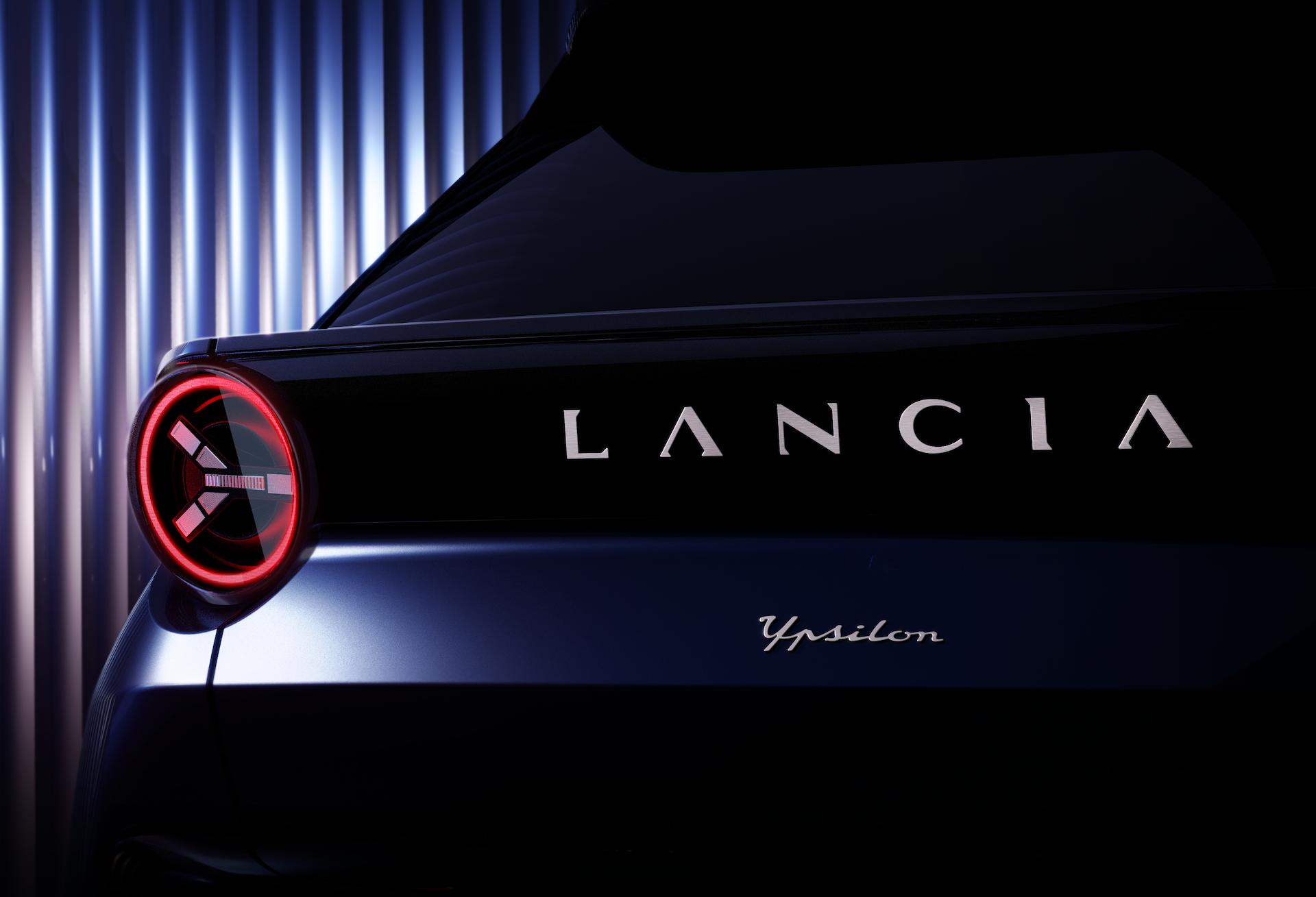 Teaser de la parte trasera del Lancia Ypsilon 2024