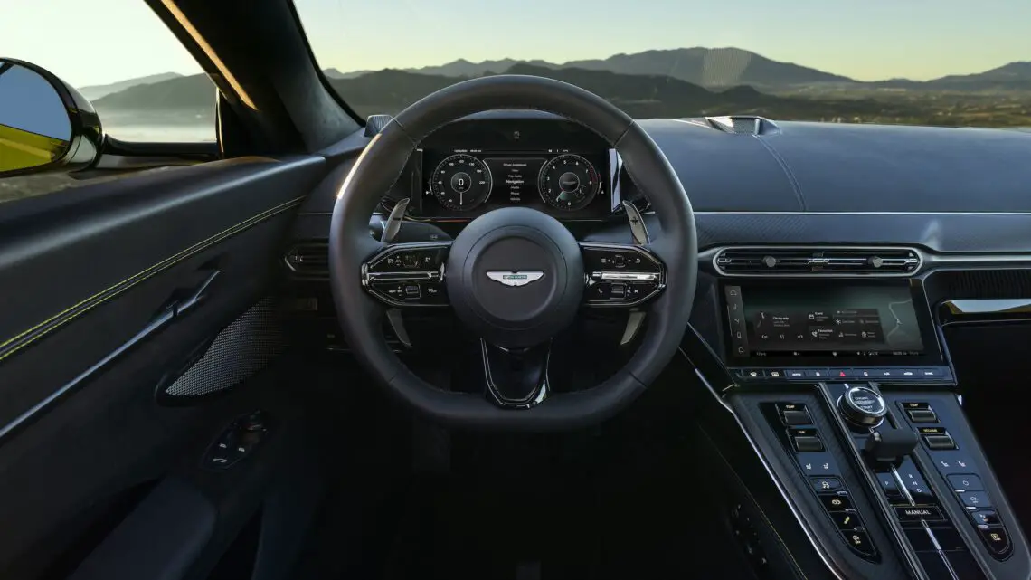 Intérieur de l'Aston Martin Vantage