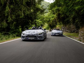 Prototypen des Mercedes-AMG PureSpeed auf der Zielgeraden der Erprobung Protot ...