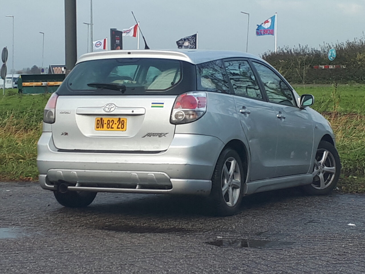 Gespot: een Toyota Matrix ...