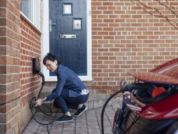 With each passing moment, the car's battery fills with the promise of emission-f ...