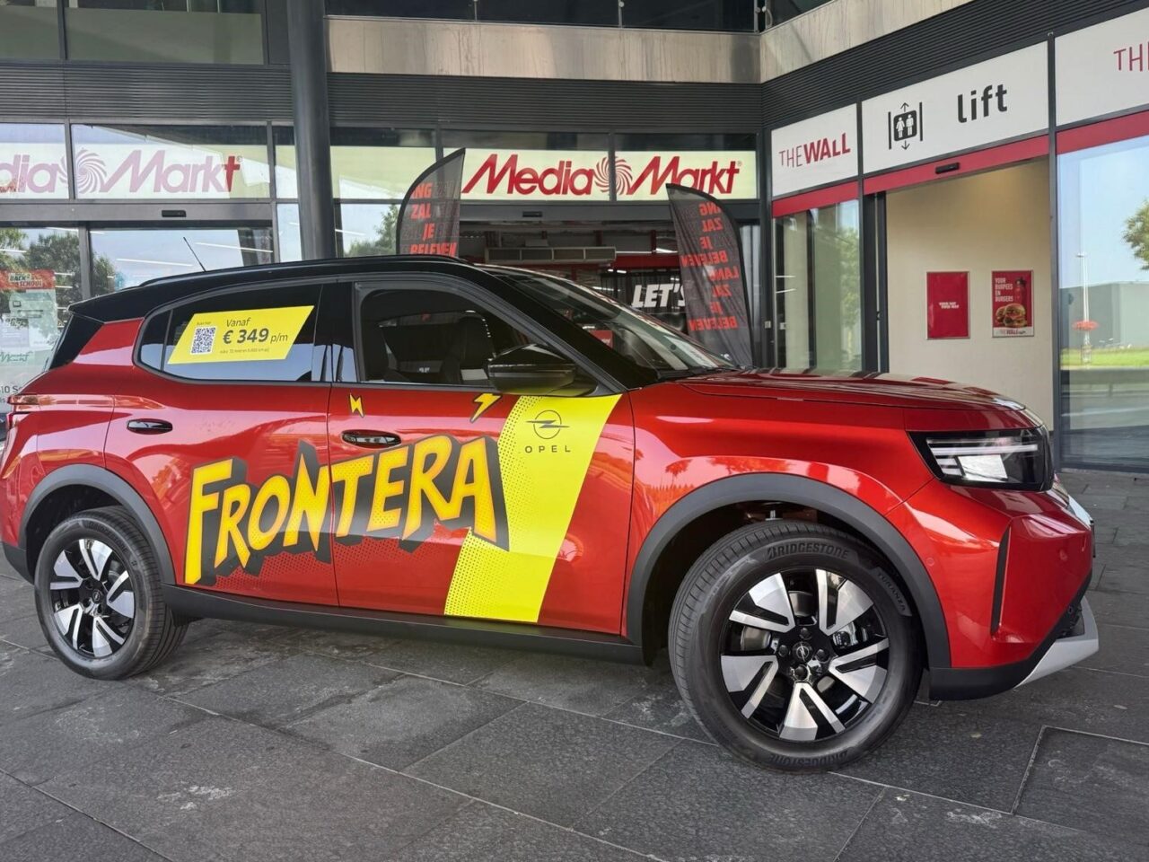 Opel Frontera bij MediaMarkt