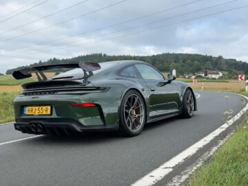 Porsche 911 GT3 in de omgeving van de Nürburgring